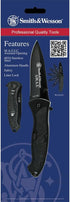 Smith & Wesson Benji Folding Keychain Knife, 2.5in High Carbon S.S., 1.75in Modified Tanto Blade