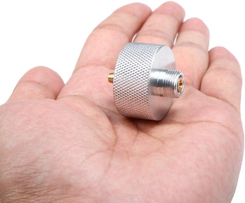 LIXADA Camping Stove Adapter - 1LB Propane Small Tank Input EN417 Lindal Valve Output Connector