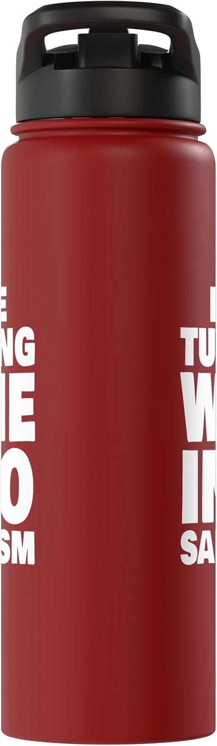 Funny Name Rose Designs Rose Turning Wine Into Sarcasm Funny Rose Name Stainless Steel Insulated Water Bottle