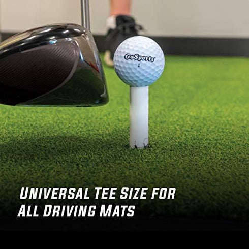 GoSports 9 Pack Rubber Golf Tees - 3x of 1.5 Inch, 2.25 Inch, and 3.5 Inch Tees for Universal Use with Artificial Turf