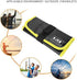 Waterproof Fishing Jig Bag, Soft Case for Fishing Lure Storage, Fishing Equipment Accessory (Yellow)