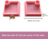 NIVERCE Pack 2 110x110mm 4.5x4.5 of Self-Refilling Hermit Crab Pools with Salt Marking in Hermit Crab Water Bowl