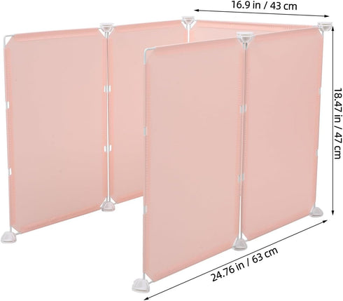 3 Litter Box Splash Guard: Sides Pee Pad Holder High Edge Dog Crate Guard Puppy Training Fence - Washable Potty Pad