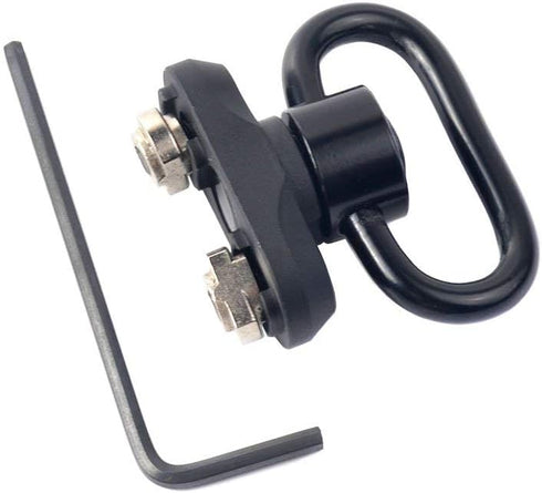 QD Mount Swivel, 2 Pack Quick Detach 1.25" Push Button Swivels Adapter Base for Mlok Rail System