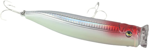 Generic 150Mm 58G Lure(5) Tuna Popper Lure For Saltwater Fishing, Lightweight Design With Strong ABS Body And Treble