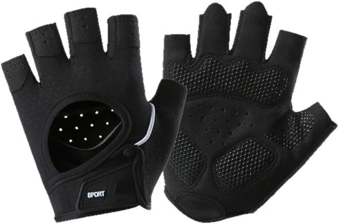 CXQRR Women Anti-Slip Breathable Fingerless Work Out Gloves for Gym Lifting Weightlifting Exercise