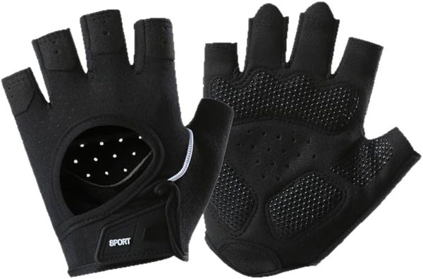 CXQRR Women Anti-Slip Breathable Fingerless Work Out Gloves for Gym Lifting Weightlifting Exercise