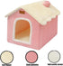 Labauxite Dog House Indoor Memory Sponge, Foldable Dog House Kennel Bed Mat with Cushion for Small Medium Large Dogs