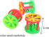 QBLEEV Bird Roller Rattles Toys - Parrot Foot Toys, Foraging Chewing Bell Training Trick Toys, 3 Pack