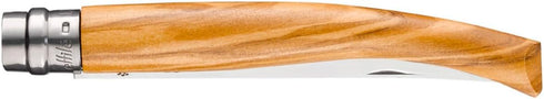 Opinel Effile Slimline Series Folding Fillet Knife, Slim Blade Folding Knife with Virobloc Locking Collar, Olivewood