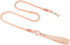 5FT Ombre Cotton Dog Leash - Heavy Duty Braided Training Leash with Comfortable PU Leather Handle for Small, Medium &