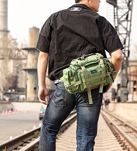SHANGRI-LA Tactical Outdoor Sling Backpack, Hiking Fanny Waist Pack
