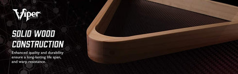 8-Ball 2-1/4" Viper Billiard/Pool Table Accessory: Rack, Hardwood Triangle, Holds Standard Sized Balls