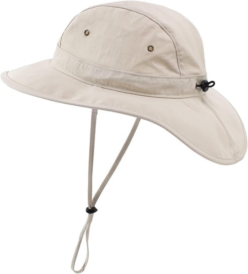 Home Prefer Men's Summer Bucket Sun Hat, Wide Brim Fishing Safari Hat UPF 50+