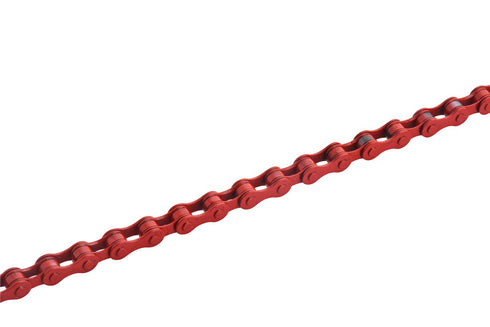 ZONKIE Single-Speed Bicycle Chain, 1/2 x 1/8 Inch 116 Links (Red)