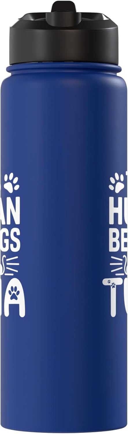 Tuna Cat Name GIfts Cat Name Tuna Human Belongs to Cat Name Tuna Stainless Steel Insulated Water Bottle