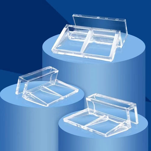 20 PCS 6mm Acrylic Aquarium Cover Clip, Clear Fish Tank Glass Cover Clip Support Holder for Rimless Aquariums