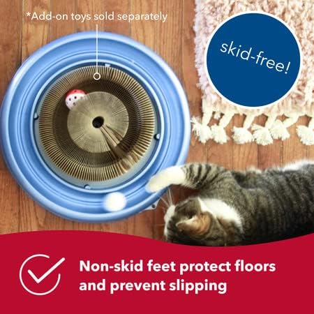 Coastal Pet Turbo Scratcher Cat Toy, Cardboard Scratcher Pad with Toy Ball Track & Catnip
