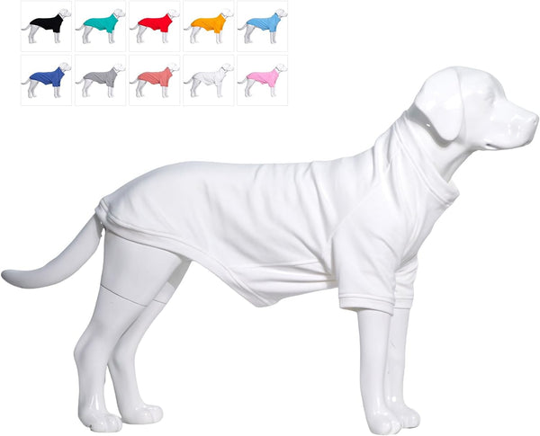 Lovelonglong Dog Pullover Sweatshirt, Autumn Winter T-Shirts for Small Medium Large Dogs, Off-White L