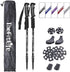 TheFitLife Nordic Walking Trekking Poles, 2 Sticks with Anti-Shock and Quick Lock System for Hiking