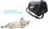 Cat Carrier, Soft-Sided Pet Travel Carrier for Cats and Dogs, Portable Foldable Pet Bag, Airline Approved (Medium-Black)