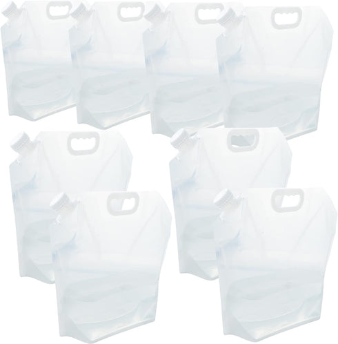 WMXWAN 21 (8 2.6 Gallons pcs, Gallons Each), Water Storage Containers, Foldable Water Bag, BPA-Free, Premium