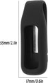 The Lord of the Tools Clip Holder for Fitbit Charge 5, Portable Soft Silicone Case Cover Replacement (Black)