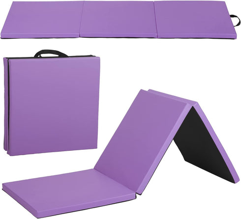 Gymnastics Mat Exercise Mat Tumbling Mats for Home Gym, Folding Portable 6x2x2