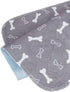 4 Pack 18"x24" Washable Pee Pads for Dogs, Super Absorbent Reusable Training Dog Pads with Bone Print, Non-Slip Potty