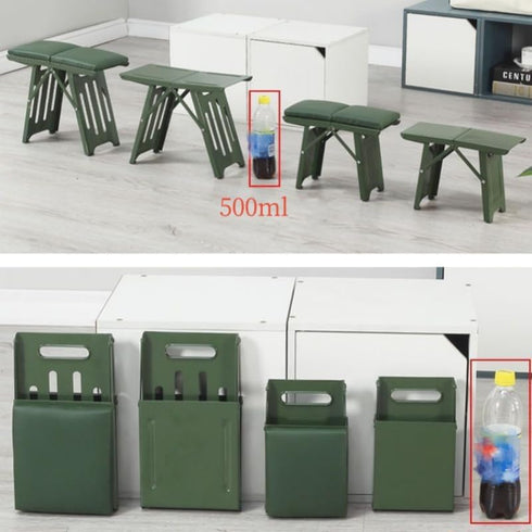 GDCARSL (Green,11.4"x4.9"x9.1",1 Portable Folding Camping Stools with Soft Seat,Folding Camping Stool, Indoor/Outdoor