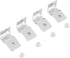TOPINCN 4Pcs Stainless Steel Aquarium Cover Bracket - Fish Glass Cover Clips - Fish Lid Holder Support (10mm)