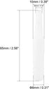 uxcell Aquarium Air Valve Connector Straight Clear White Plastic Inline Tubing 4mm to 8mm 4Pcs