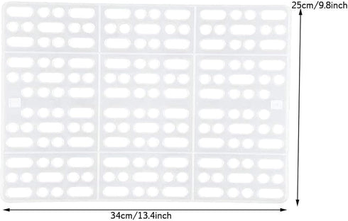 4 13.49.8x0.4'' Chinchilla Hamiledyi Piece Rabbit Feet Pad Hole Leak Water Design for Plastic Bunny Feet Pad Playpen