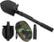 Gardening Folding Shovel Military Camping Shovel, Survival Gear Entrenching Tool with Carrying Pouch (Black Zipper
