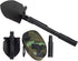Gardening Folding Shovel Military Camping Shovel, Survival Gear Entrenching Tool with Carrying Pouch (Black Zipper