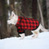 Plaid Dog Hoodie Sweatshirt for Medium Dogs, Cat Puppy Clothes Coat, Warm and Soft (M)