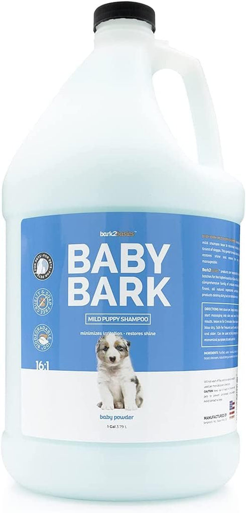 Bark2Basics Baby Bark Puppy Shampoo for Dogs, Gallon - Gentle, Professional Grooming Grade, Made in The USA