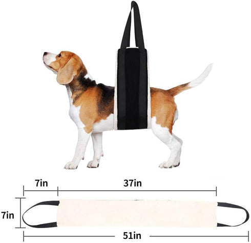 30-120 lbs Dog Sling for Large Dogs, Hind Leg Support Lift Harness for Walking Canine Arthritis ACL Rehabilitation