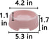 Dog Bowls Cat Bowls, Plastic Bowls, Pink, Set of 4