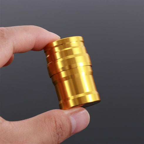 Golden Mini Alcohol Lamp Case Portable Travel Camping Metal Stoves Tools for Hiking Backpacking