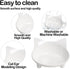 Skrtuan Cat Bowl, Food-Grade Melamine, Non-Slip Shallow Design, 250ml for Cats, Dogs, Rabbits & Hamsters