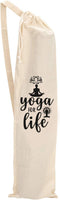 Mayatra's Organic Large Yoga Mat Tote Bag Cover -100% Cotton Lightweight,Washable Yoga Dust