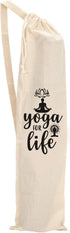 Mayatra's Organic Large Yoga Mat Tote Bag Cover -100% Cotton Lightweight,Washable Yoga Dust