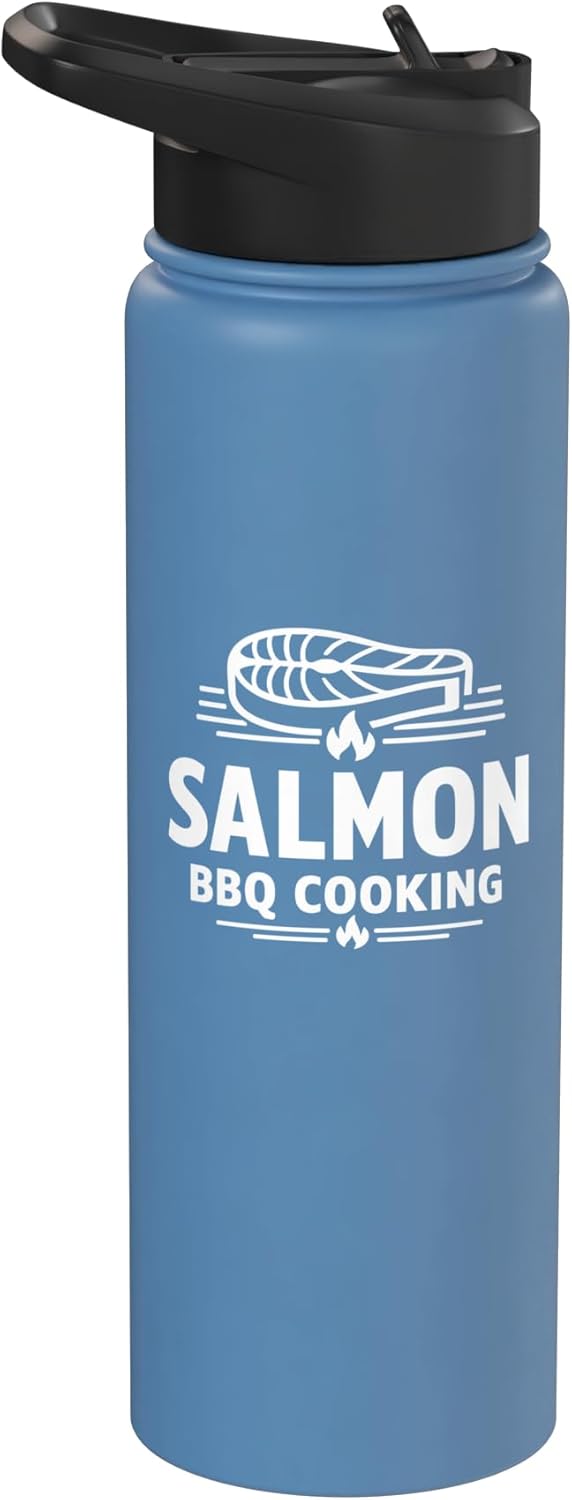 Seafood Salmon BBQ Master Chef Salmon BBQ Cooking Seafood Grill Stainless Steel Insulated Water Bottle