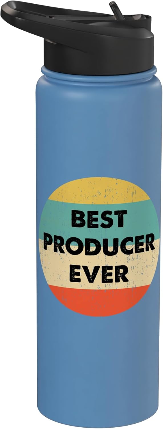Funny Producer Shirts & Gifts Producer Shirt | Best Producer Ever Stainless Steel Insulated Water Bottle