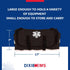 Dixigear On Call Trauma Bag for First Responders - Black with Reflectors