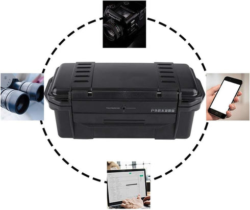 Outdoor Shockproof AntiPressure Airtight Survival Case, Waterproof Container Storage Carry Box for Fishing