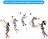 Football Kick Trainer, Adjustable Hands-Free Soccer Training Aid Equipment for Kids and Adults, Fits 3-5 Balls