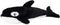 ZippyPaws Jigglerz Tough Stuffing Squeaky Plush Dog Toy, Ocean Themed Killer Whale