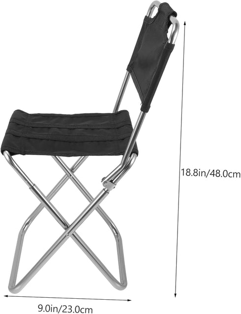 Backpack Toddmomy Fishing Folding Chair Camping Collapsing Stool Camping Folding Chair Small Folding Chair Beach Chair